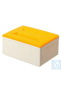 Storage box, white HDPE, with colored lid, dimension: 230 x 170 x 100 mm Storage box, white HDPE,...